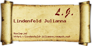 Lindenfeld Julianna névjegykártya